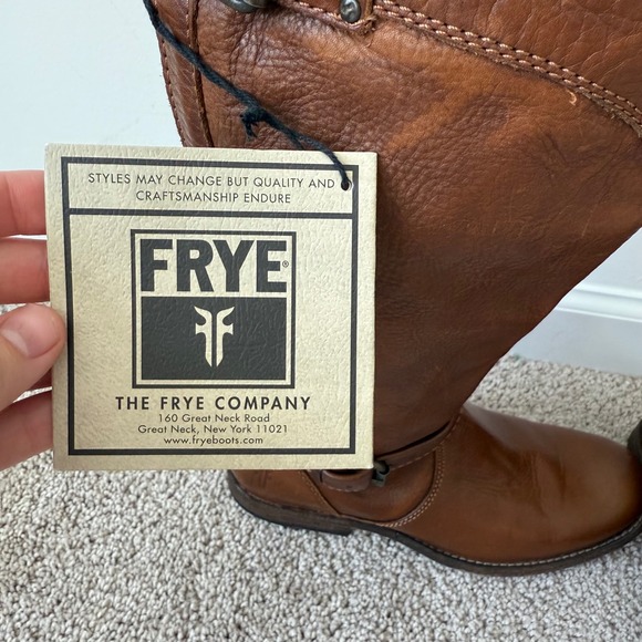 FRYE Women's Phillip Riding Boots Style 76844 Cognac Size 6 1/2B NWT - Picture 15 of 15